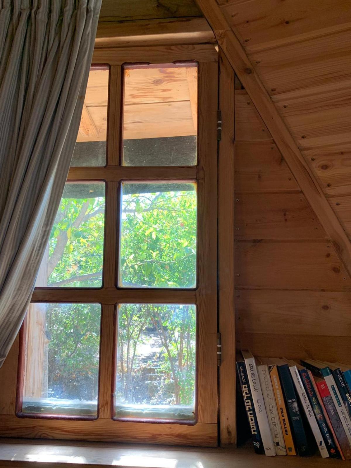 בקתת עץ בחורש במנות - דום גיאודזי - Wooden Cabin In Manot Ngoại thất bức ảnh